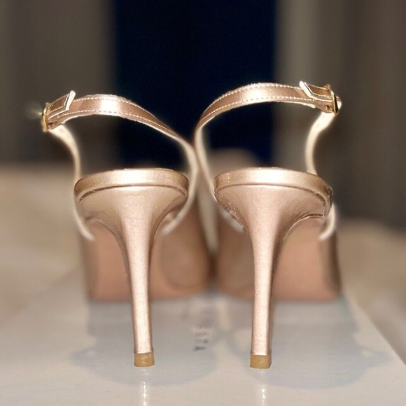 Roberto Festa Slingback Pump Heels Patent Leather Point Closed Toe Shoe 85001 37 - Picture 7 of 10